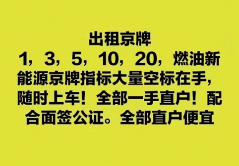 北京車牌網